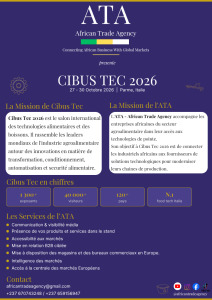 Cibus Tec 2026 : Les services de l'ATA - African Trade Agency